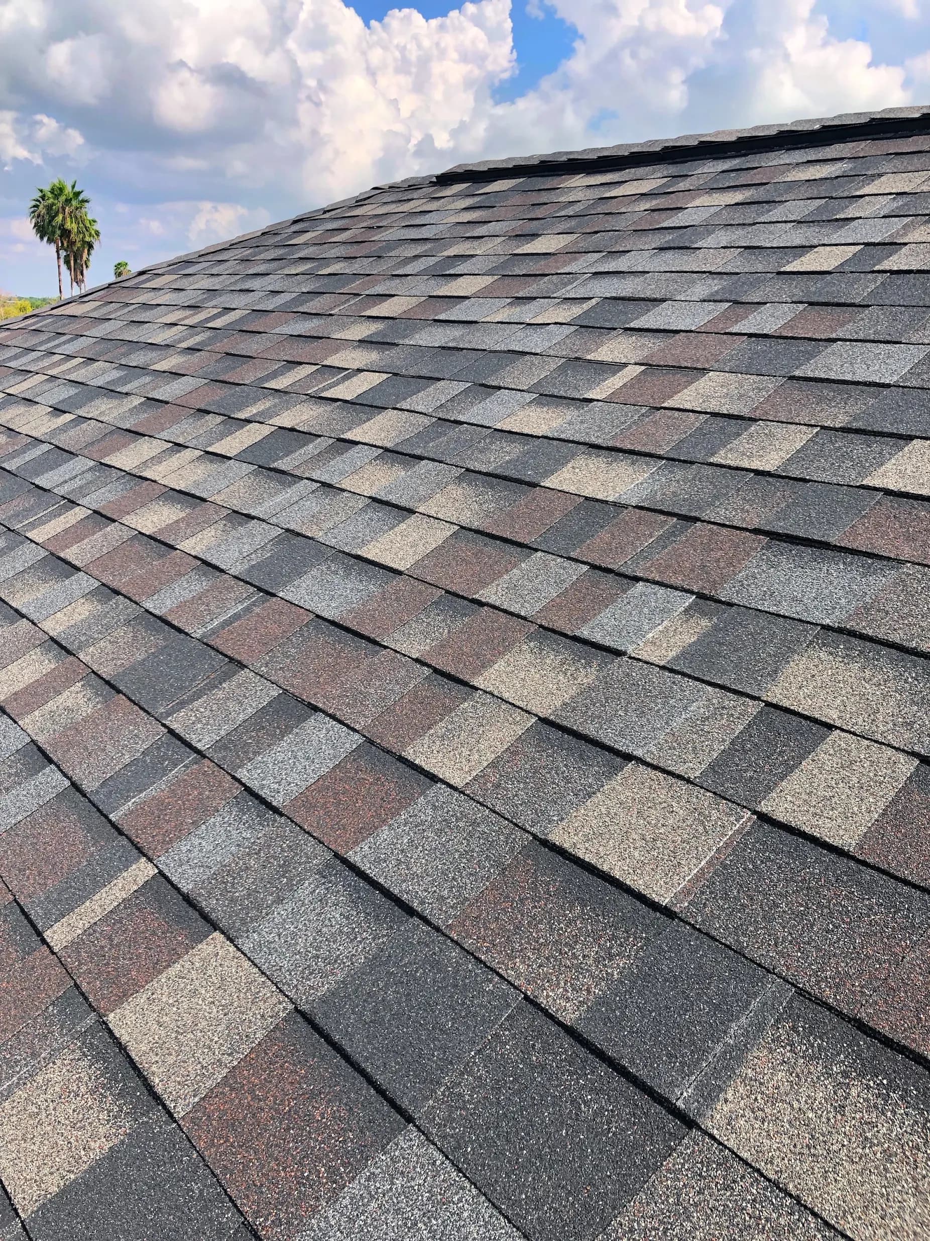 Architectural shingle colors and profiles used for roof matching